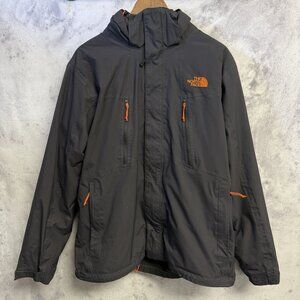The North Face 3-in1 Hyvent Jacket Mens Large 24x27 Gray Orange Logo